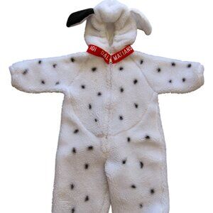 Disney 102 Dalmatians Costume Child Size 18-24 Mos Puppy Dog White w Black Spots